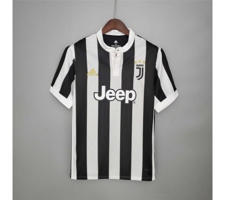 Juventus 17/18 Home Black&White Soccer Jersey